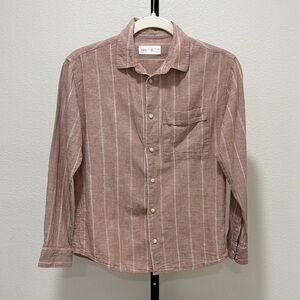 Zara Boys Striped Button Down Shirt
